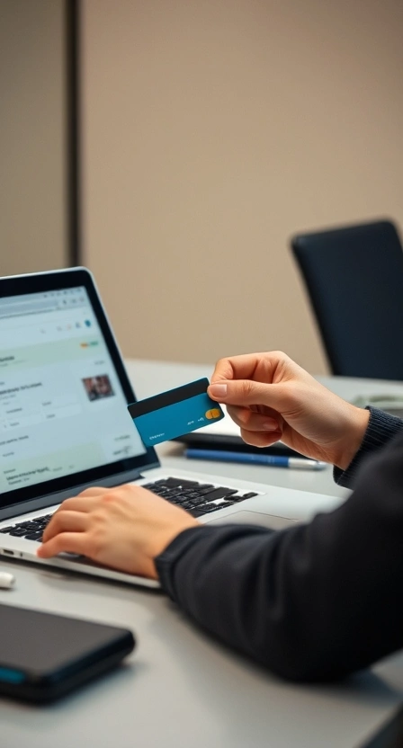 Professional interacting with a 7-step pricing process on a large touchscreen